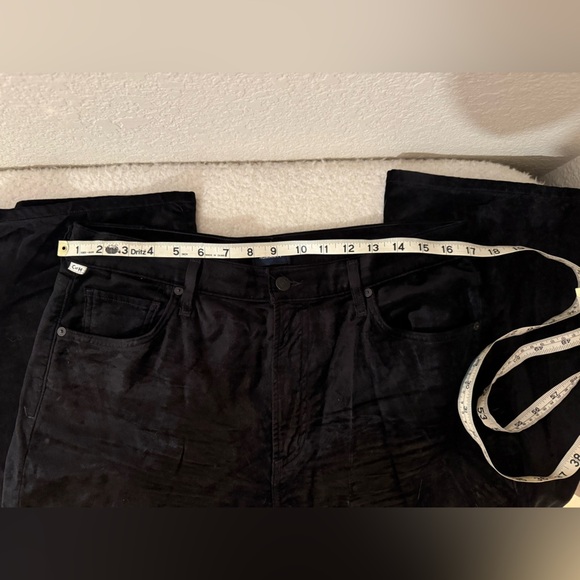 Women’s Citizens Of Humanity Black Lilah High Rise Bootcut Flare Velvet Pants - Picture 7 of 8